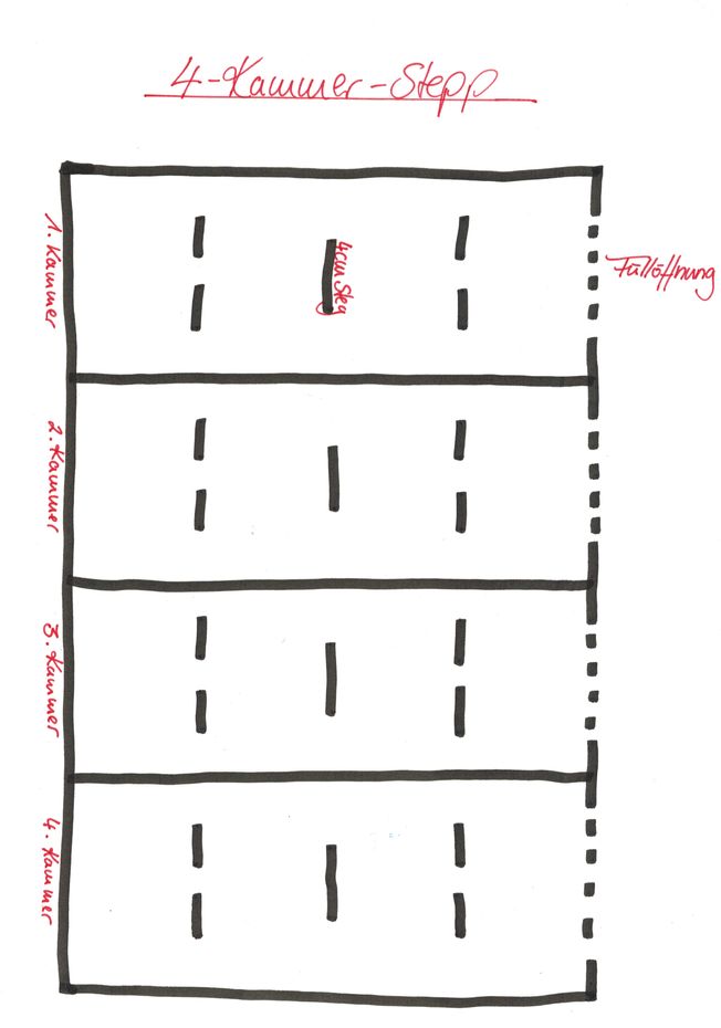 Angebotsbett 4-Kammer-Stepp E77